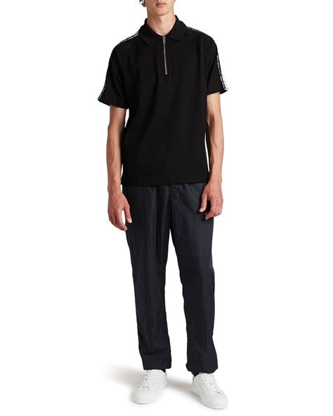 givenchy quarter zip shirt|Zipped shirt in wool with 4G detail .